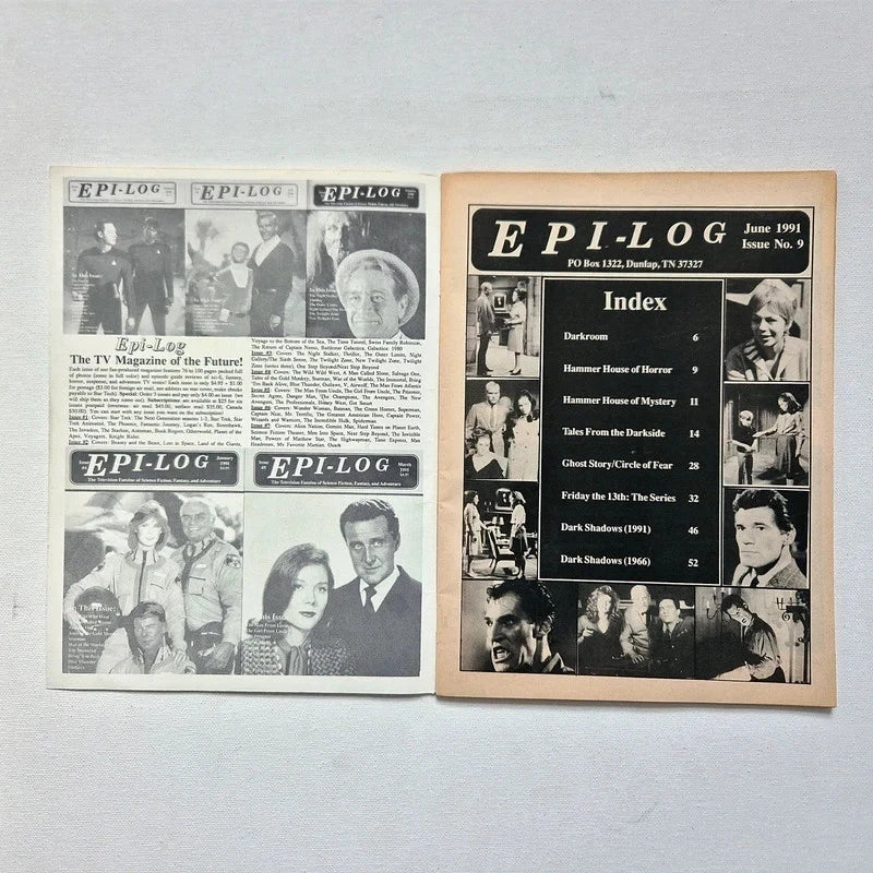 Vintage Epi-Log Magazine Lot (7 Issues, 1991–1993) – Rare Cult TV & Sci-Fi Episode Guides