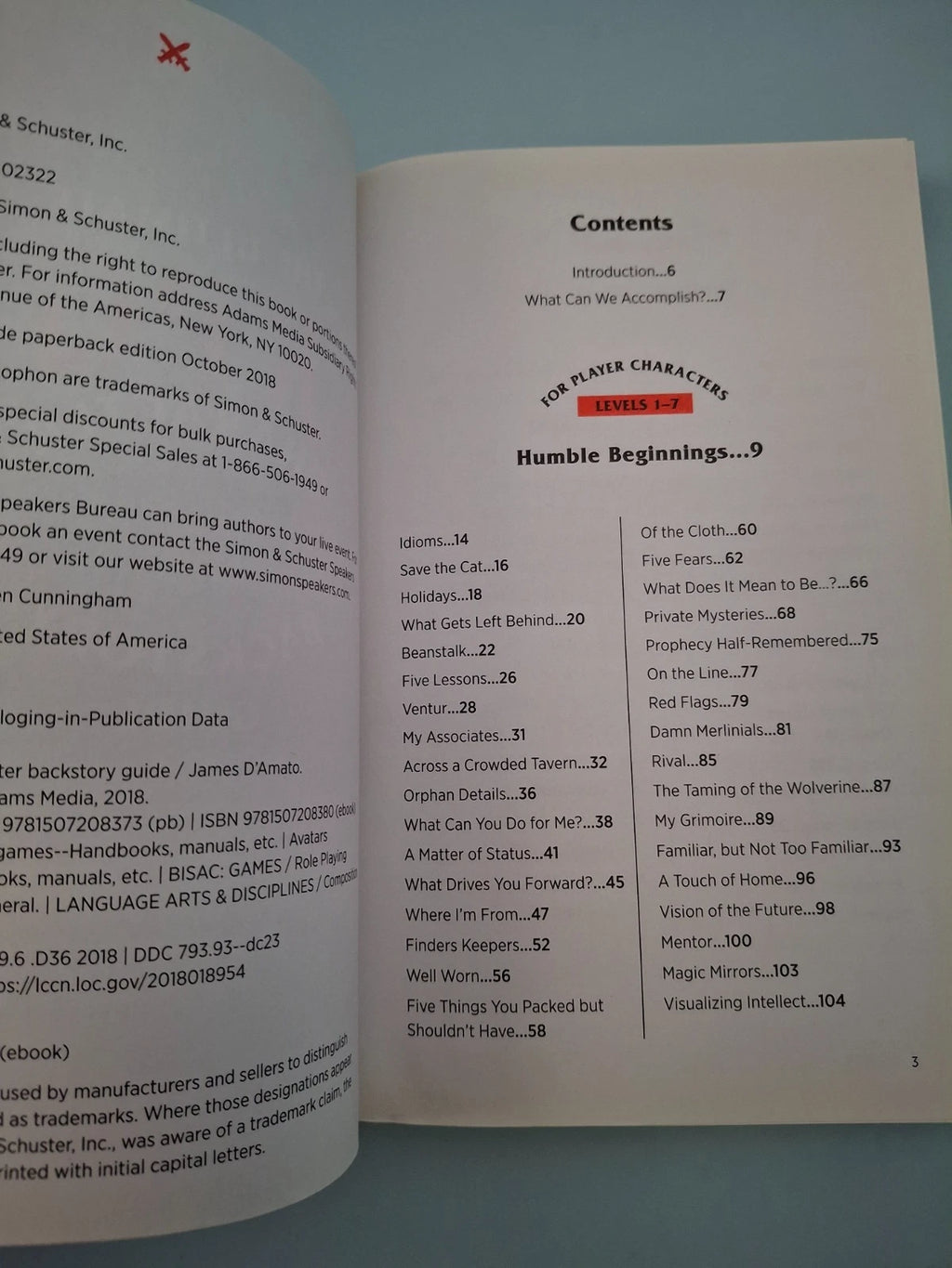 Ultimate RPG Character Backstory Guide James D'Amato Paperback Book - Very Good