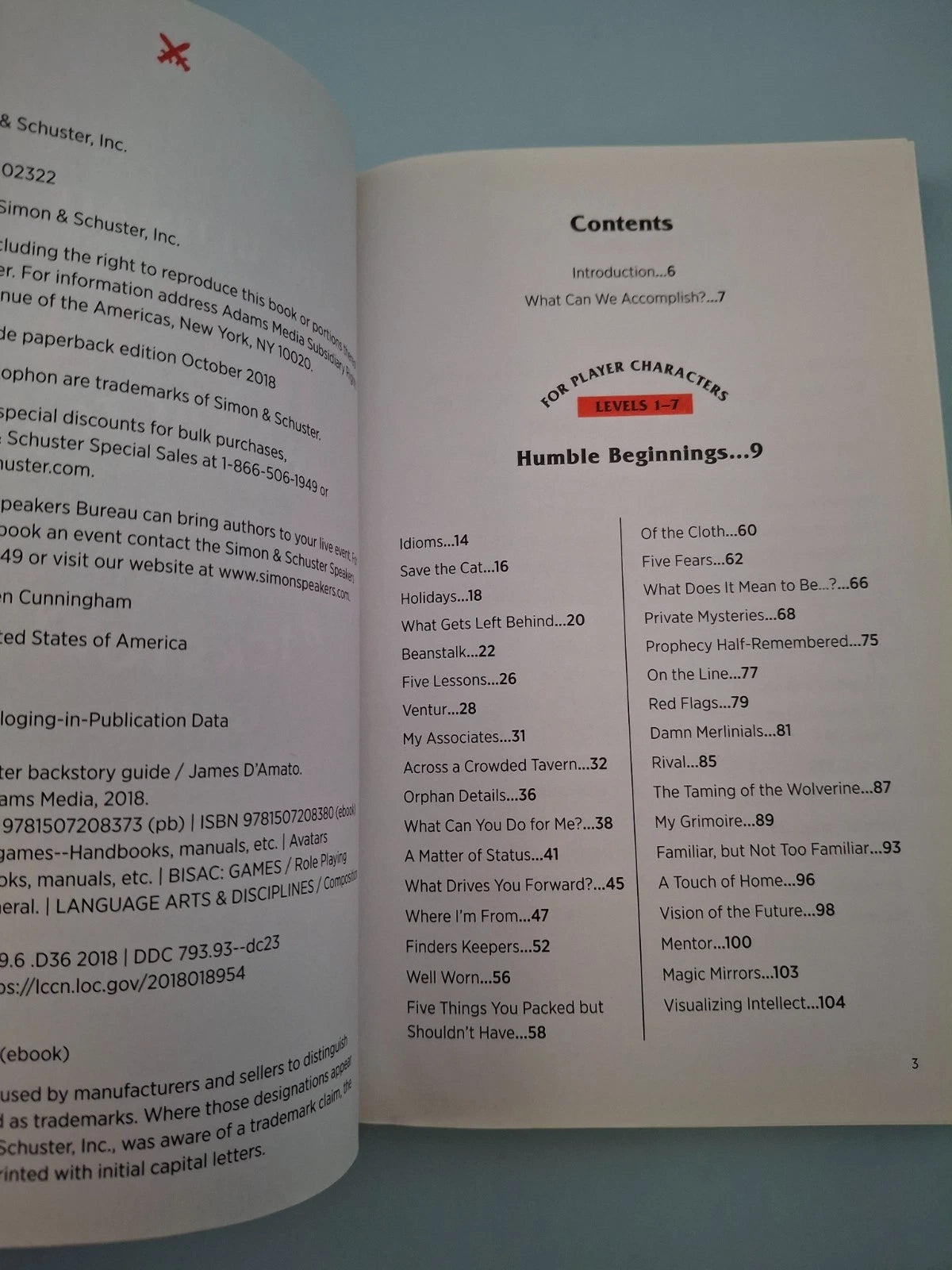 Ultimate RPG Character Backstory Guide James D'Amato Paperback Book - Very Good