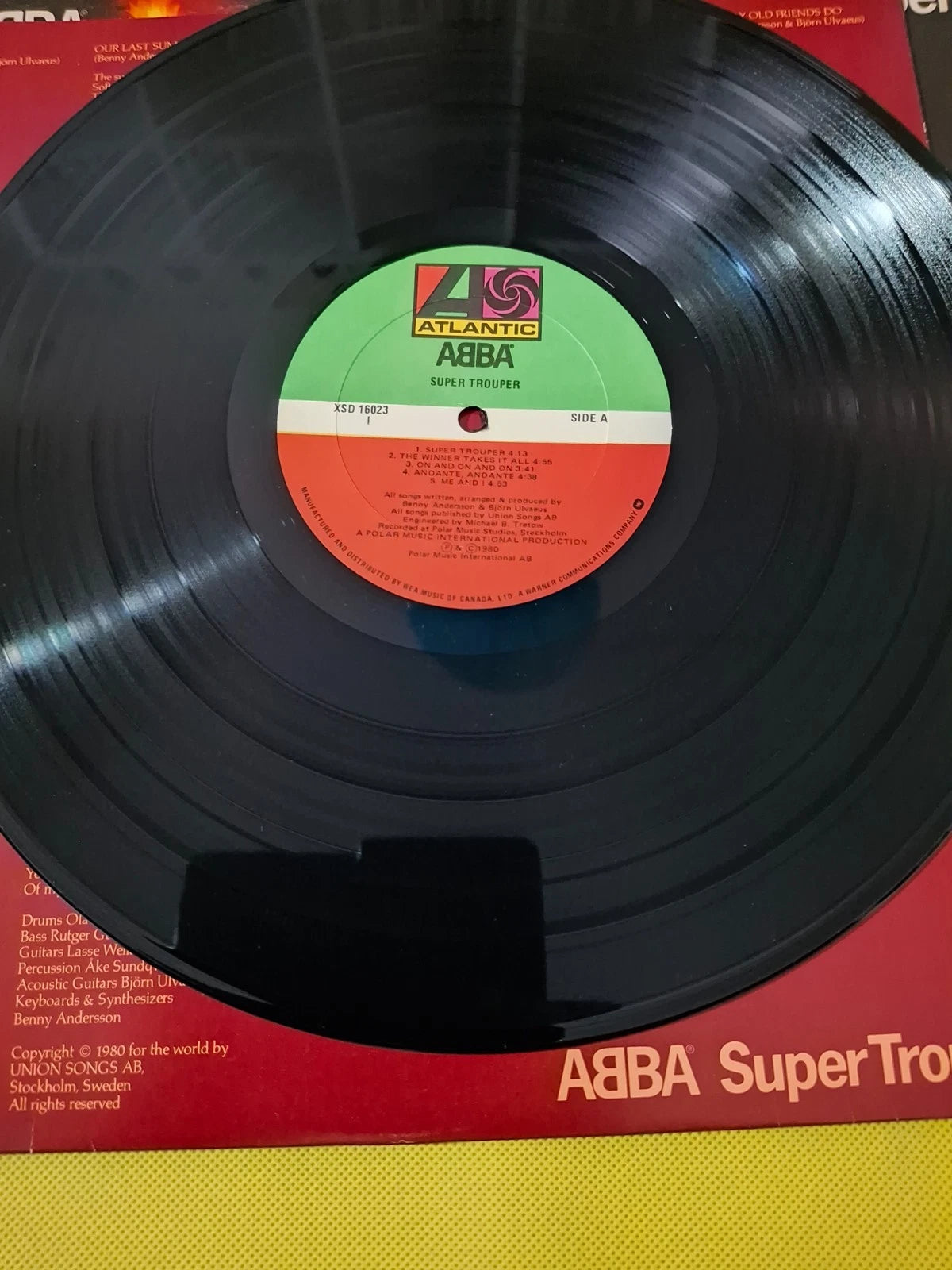 ABBA - Super Trouper (1980) Vinyl LP - Rare Original Canadian Atlantic Pressing (XSD 16023)