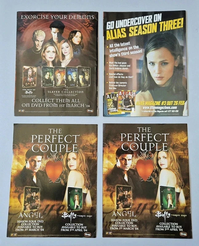 Buffy #57 & Angel #7 Rare Complete Magazine Set – Valentine Specials Part 1 & 2 + Posters