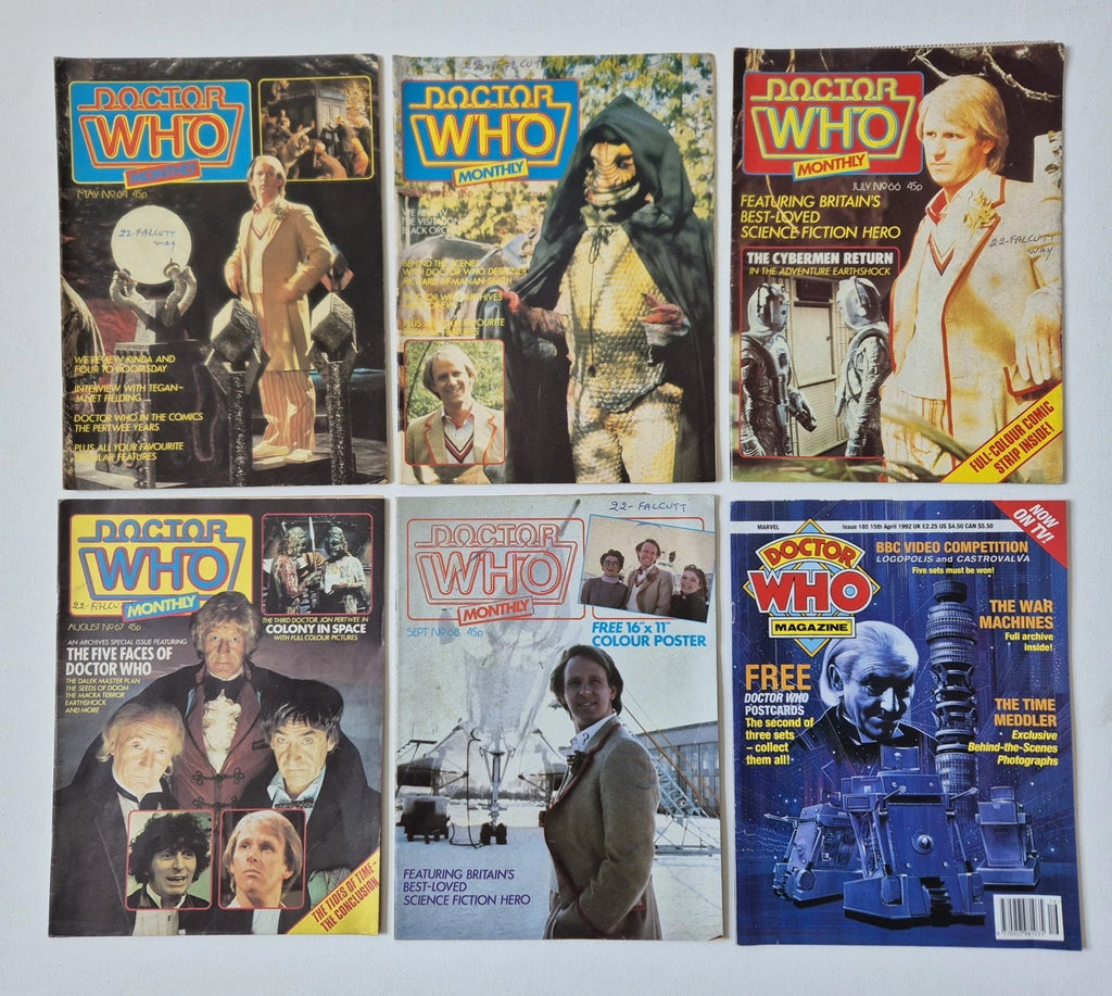 30 x Vintage Doctor Who Magazine Job Lot (1980-1995) - Classic Era Archive Collection