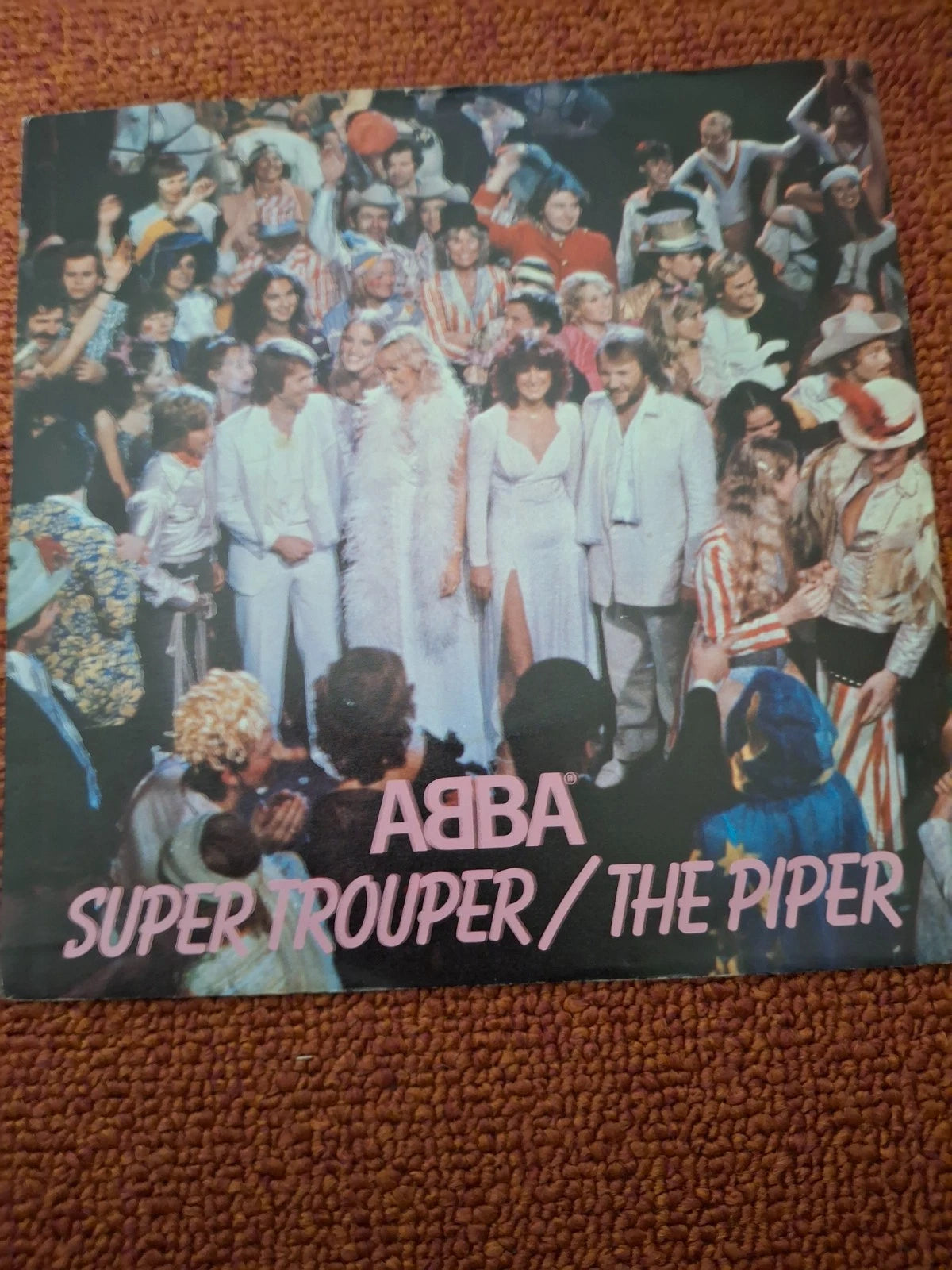 ABBA Super Trouper / The Piper Original 1980 UK Pressing Epic 7" Vinyl Single Picture Sleeve