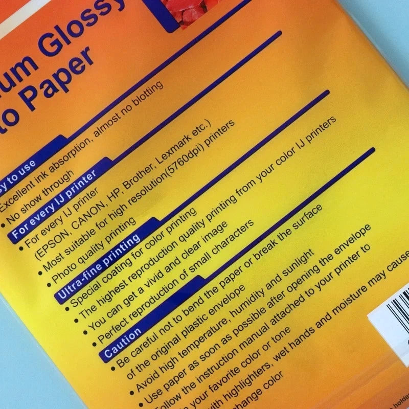 Sumvision Premium Glossy Photo Paper – A4 – 230gsm – 25 Sheets – High‑Quality In