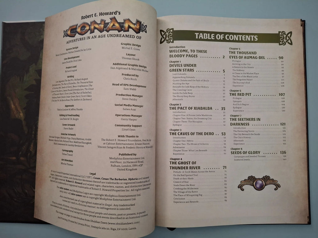 Conan RPG 4-Book Expansion Lot (Modiphius 2d20) Out of Print Collection