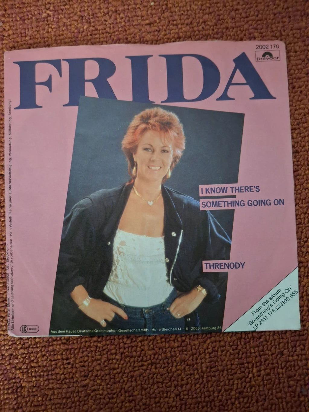 Vinyl 7" Single Frida - I know there's something going on (1982) Polydor Germany
