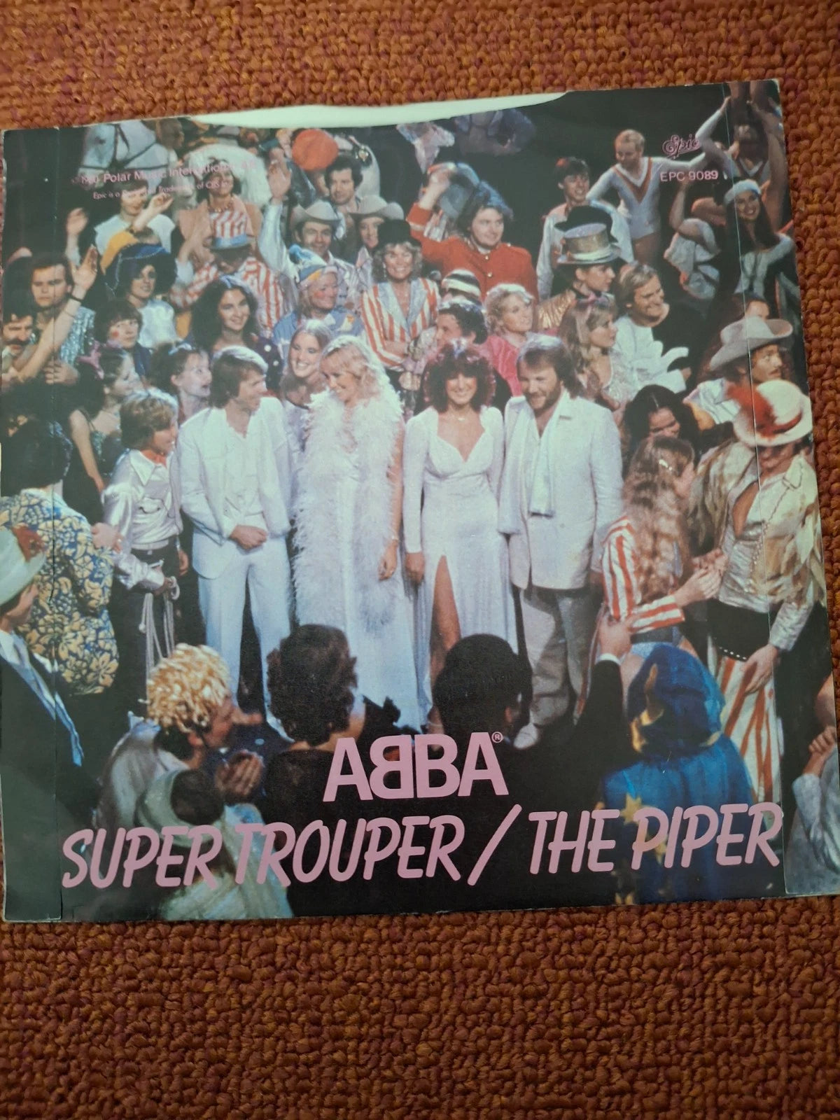 ABBA Super Trouper / The Piper Original 1980 UK Pressing Epic 7" Vinyl Single Picture Sleeve