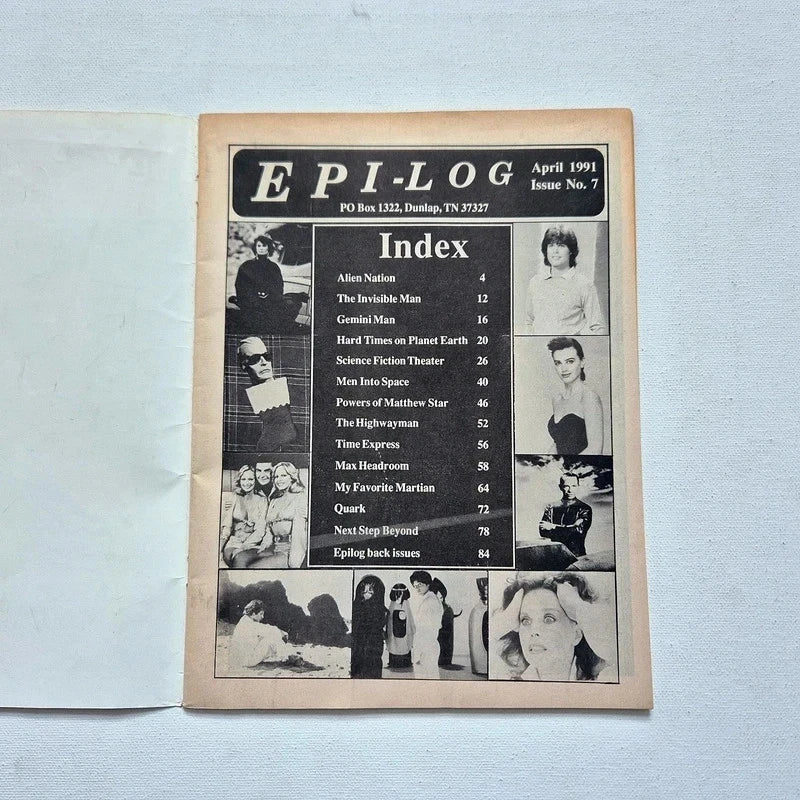 Vintage Epi-Log Magazine Lot (7 Issues, 1991–1993) – Rare Cult TV & Sci-Fi Episode Guides