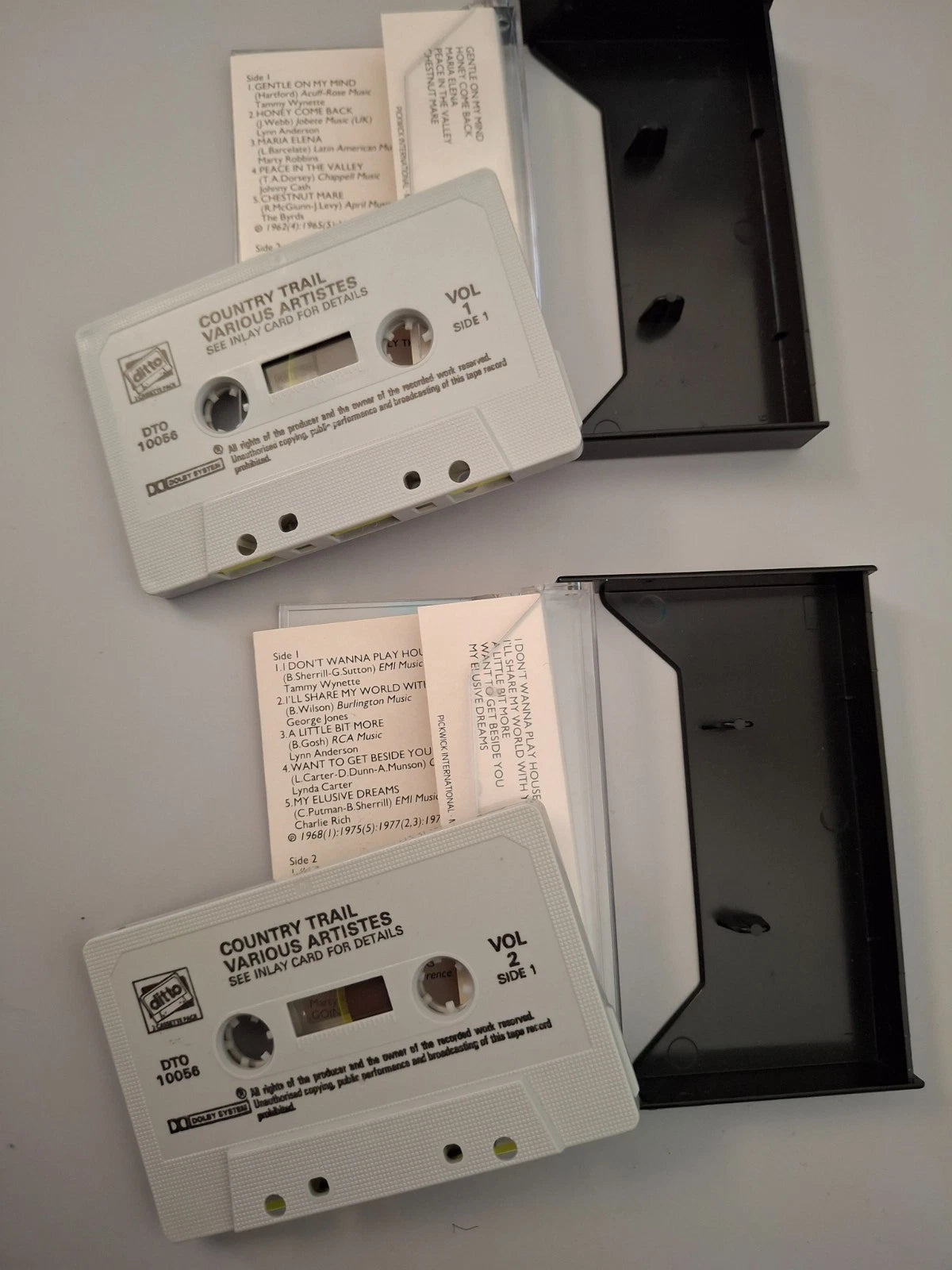Country Trail Various Artists Vintage Double Cassette Tape Pack Ditto 1983