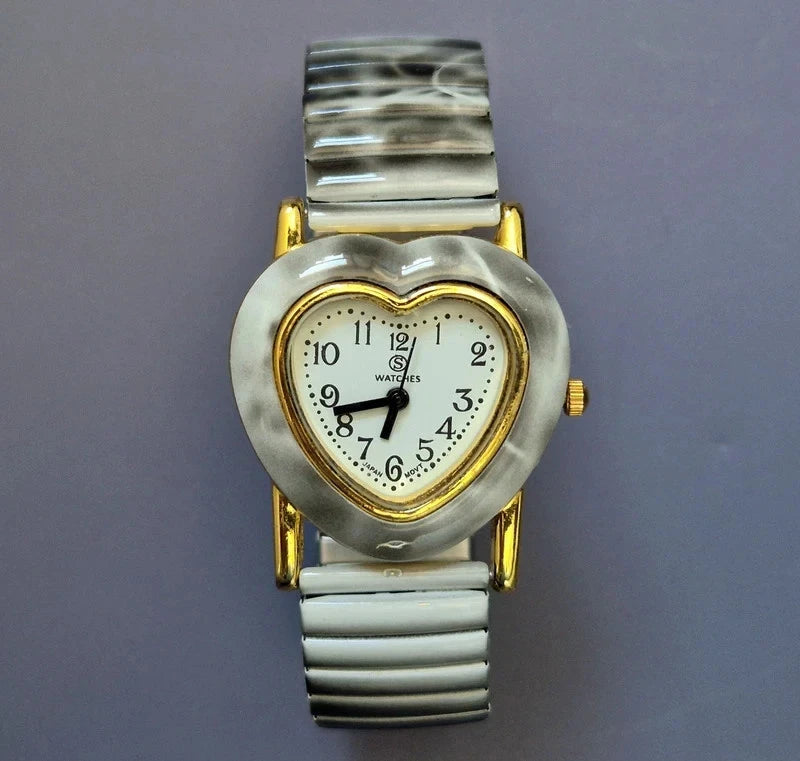 Watches Y2K Heart & Abalone Shell Cocktail Watches