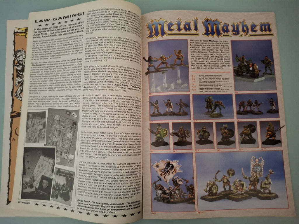 Warlock Fighting Fantasy Magazine Issue 11 COMPLETE With Judge Dredd Board Game