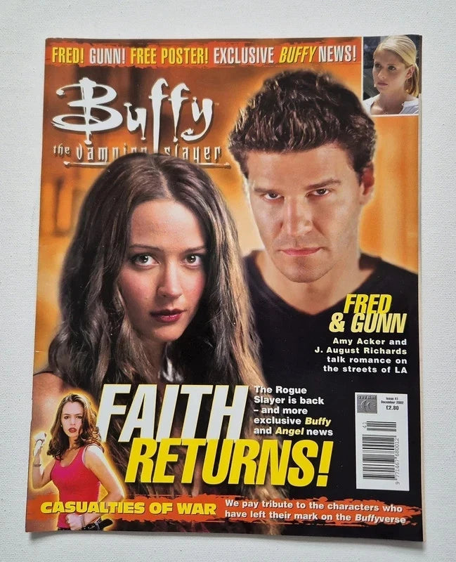 Buffy The Vampire Slayer Official Magazine – Vintage Final Season 9-Issue "Time Capsule" Collector’s Lot (Issues 40-48) – W/ RARE Tattoos, Valentine Card & Intact Posters