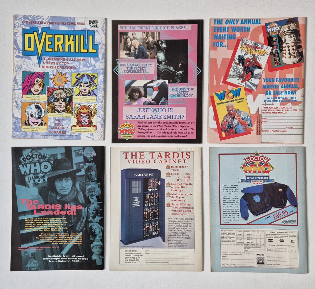 30 x Vintage Doctor Who Magazine Job Lot (1980-1995) - Classic Era Archive Collection