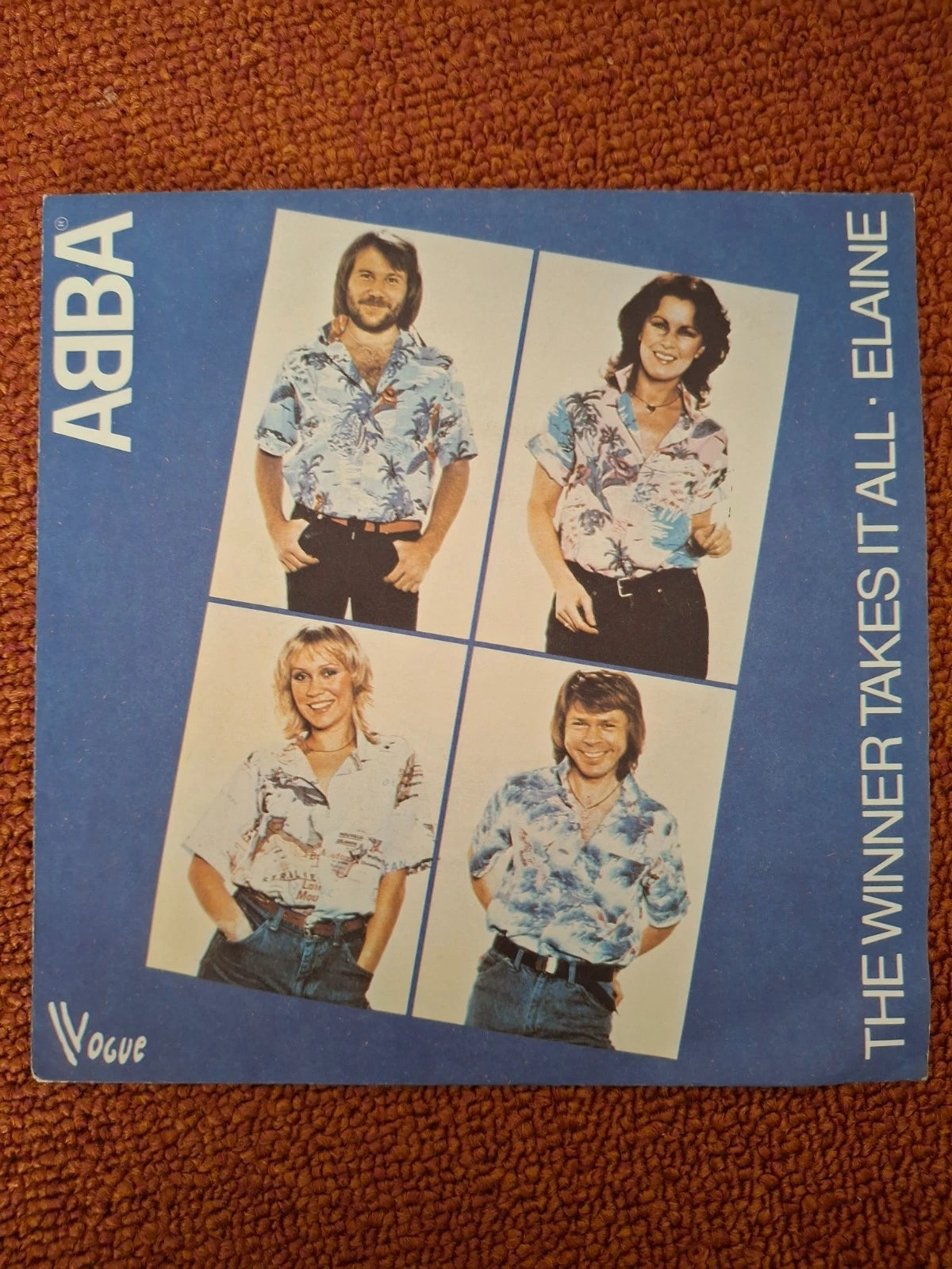 ABBA – The Winner Takes It All / Elaine (1980) | Rare French Vogue Pressing 7" Vinyl Single
