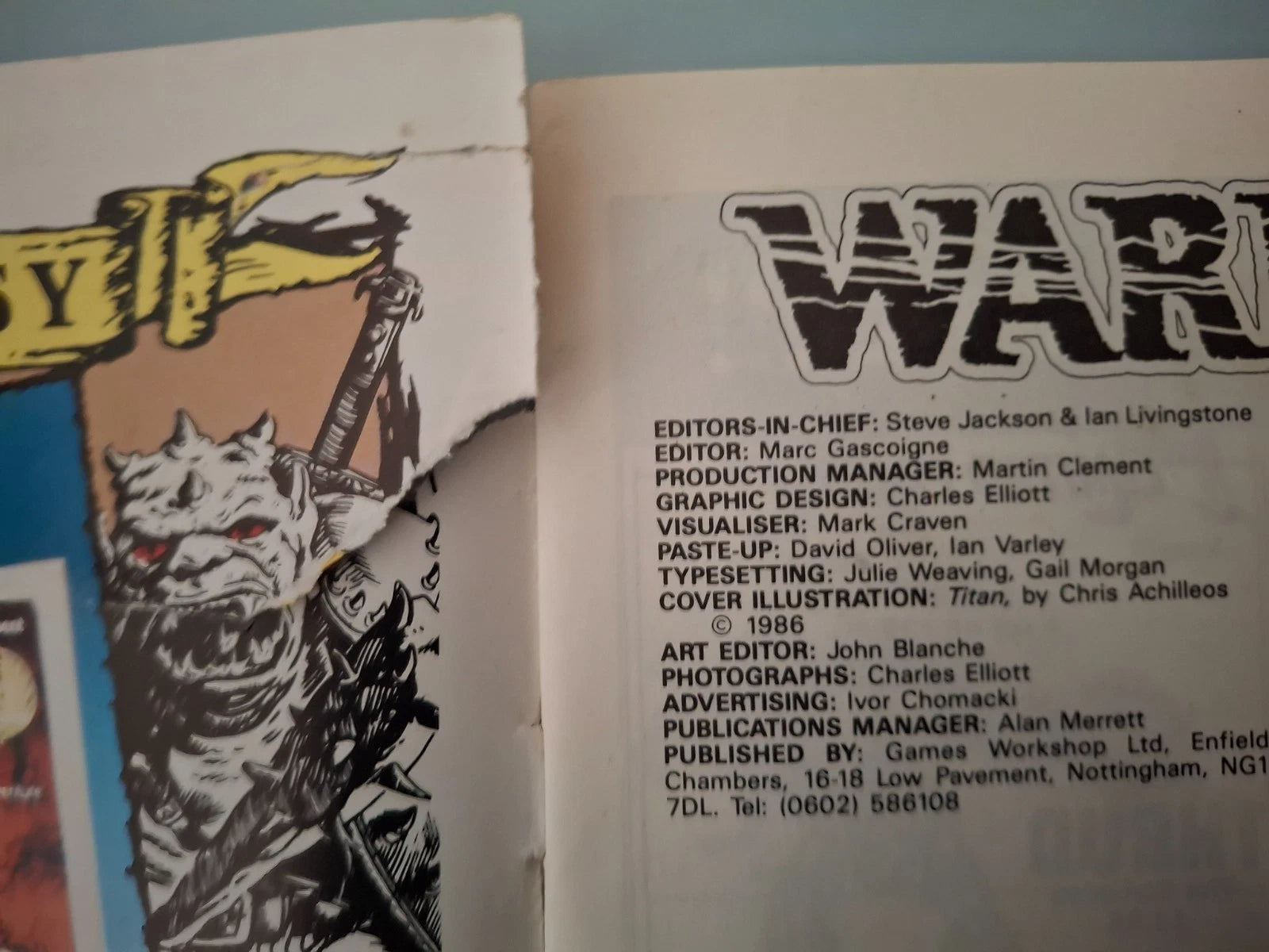 Warlock Fighting Fantasy Magazine Issue 11 COMPLETE With Judge Dredd Board Game