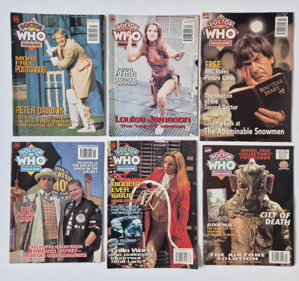 30 x Vintage Doctor Who Magazine Job Lot (1980-1995) - Classic Era Archive Collection