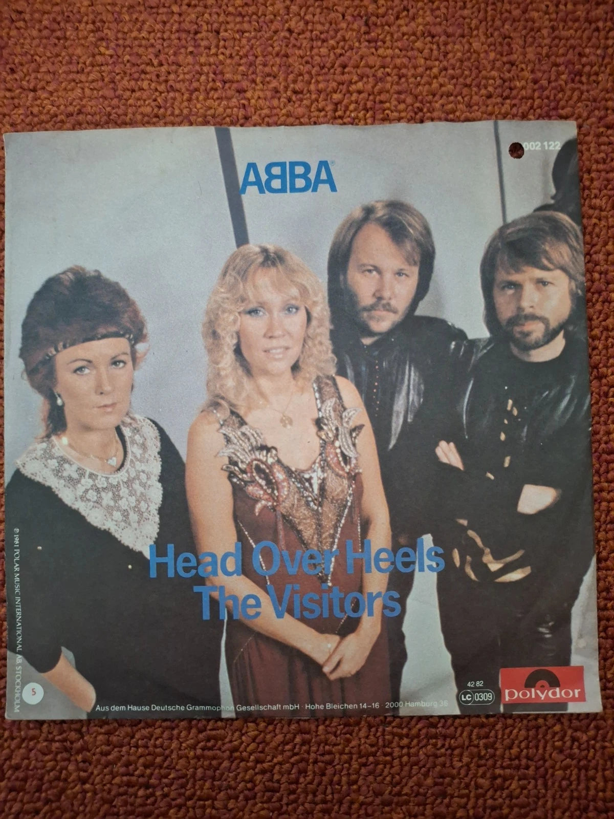 ABBA Head Over Heels / The Visitors Vintage 1982 German Pressing Polydor 7" Vinyl Single