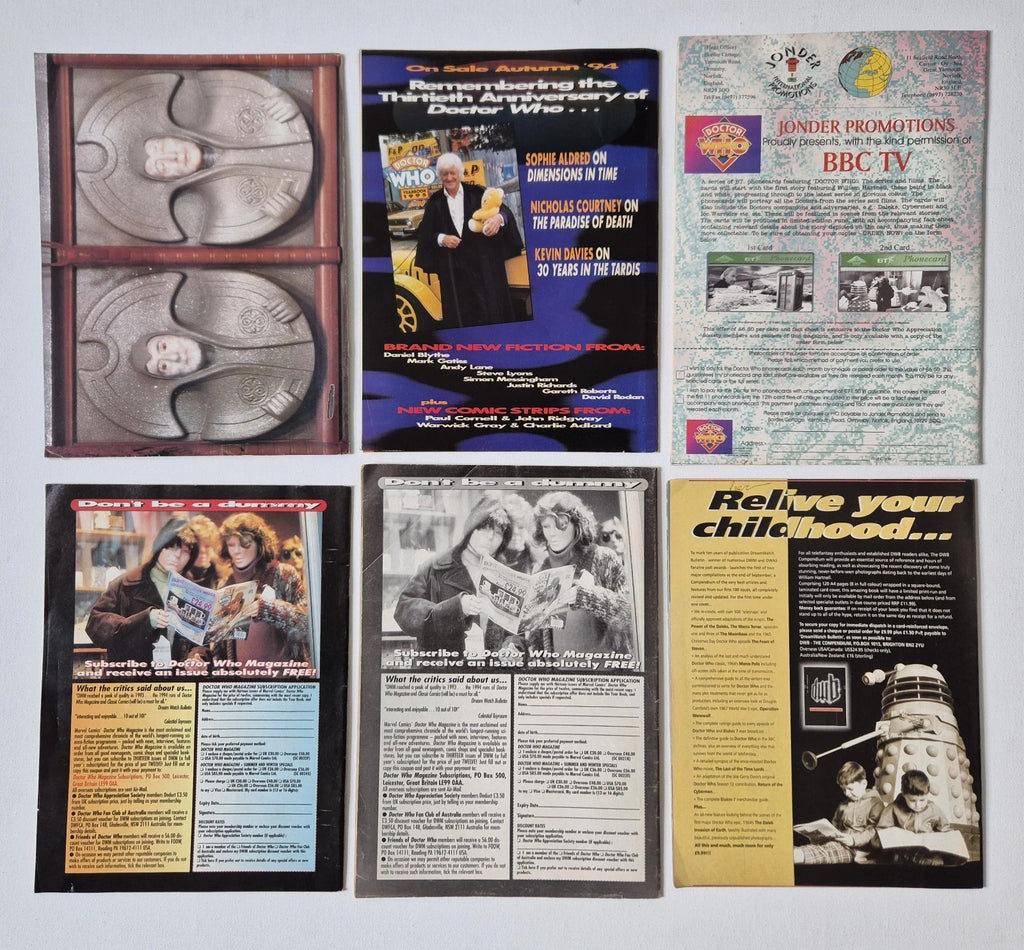30 x Vintage Doctor Who Magazine Job Lot (1980-1995) - Classic Era Archive Collection