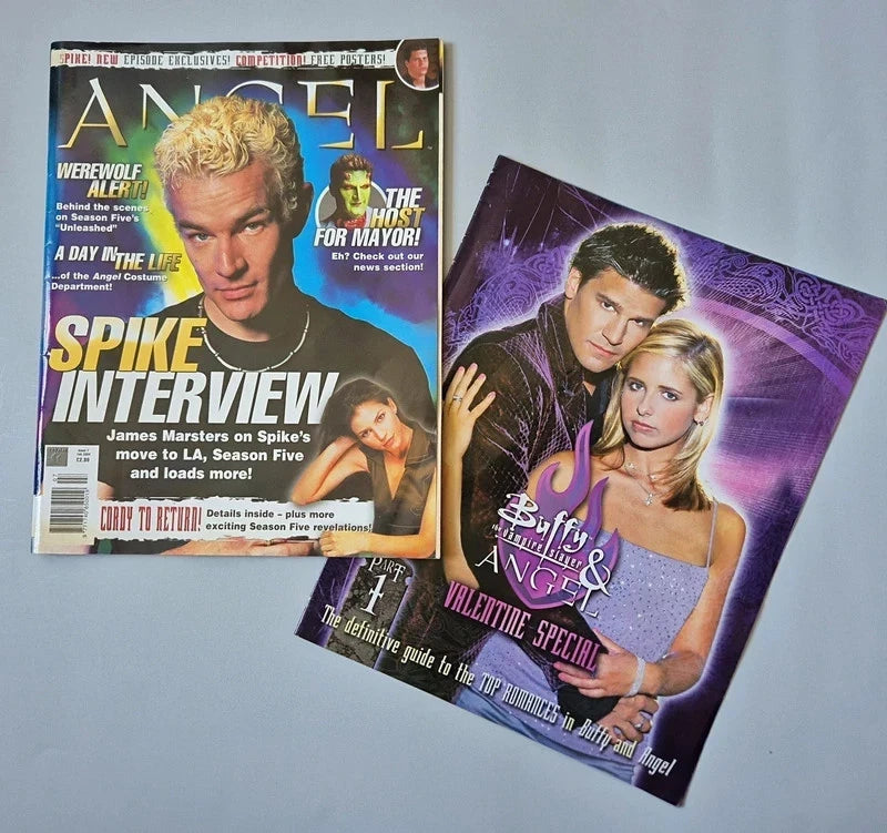 Buffy #57 & Angel #7 Rare Complete Magazine Set – Valentine Specials Part 1 & 2 + Posters