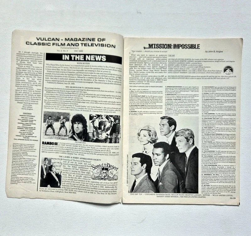 Vintage TV Zone & Cult TV Magazine Job Lot (5 Issues) – Rare Intact Inserts & Bumper Edition