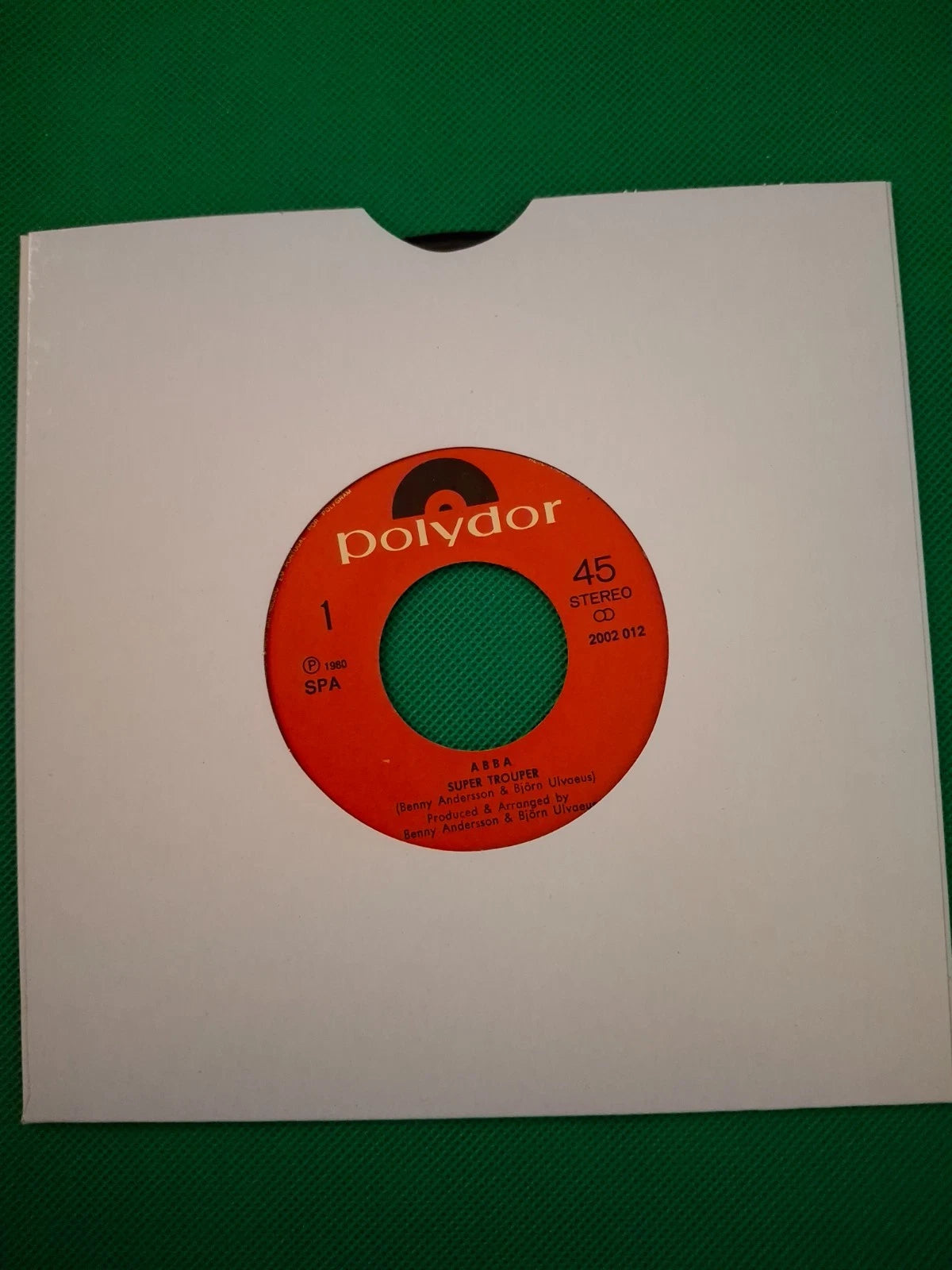 ABBA – Super Trouper / The Piper (1980) | Vintage Portuguese Import 7" Vinyl Single (Polydor, 2002 012)