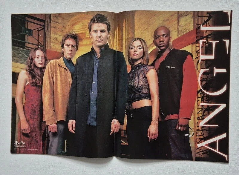 Buffy The Vampire Slayer Official Magazine – Vintage 2002 7-Issue Collector’s Lot (Issues 32-35, 37-39) – Inc. RARE Unopened T-Shirt Transfer & Intact Posters