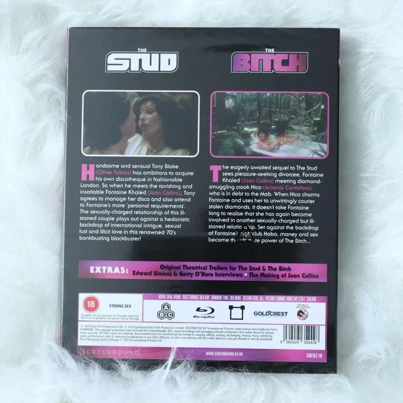 Vintage Joan Collins "The Stud" & "The Bitch" Ultimate Collector's Bundle – 2x Vinyl LPs + Sealed Blu-Ray Box Set