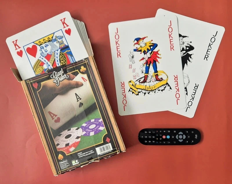 Ultimate Family Games Night Set Giant Poker Paladone Book and 2 Playing Card Decks