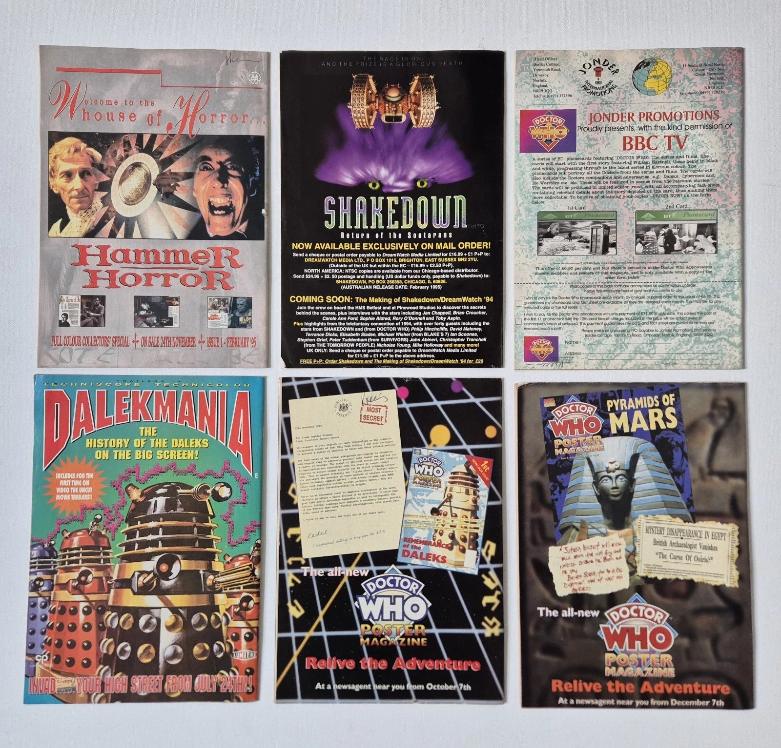 30 x Vintage Doctor Who Magazine Job Lot (1980-1995) - Classic Era Archive Collection