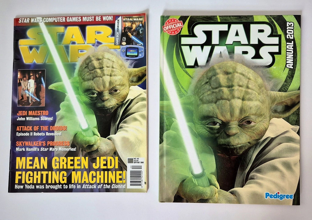 Star Wars Pedigree Annual 2013 Hardback and Official Magazine No 40 Yoda Set
