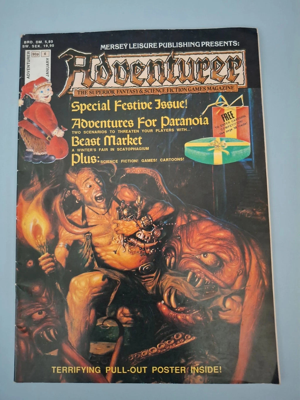 Vintage ADVENTURER Magazine Special Festive Issue 1987 RPG Fantasy Sci-Fi Rare