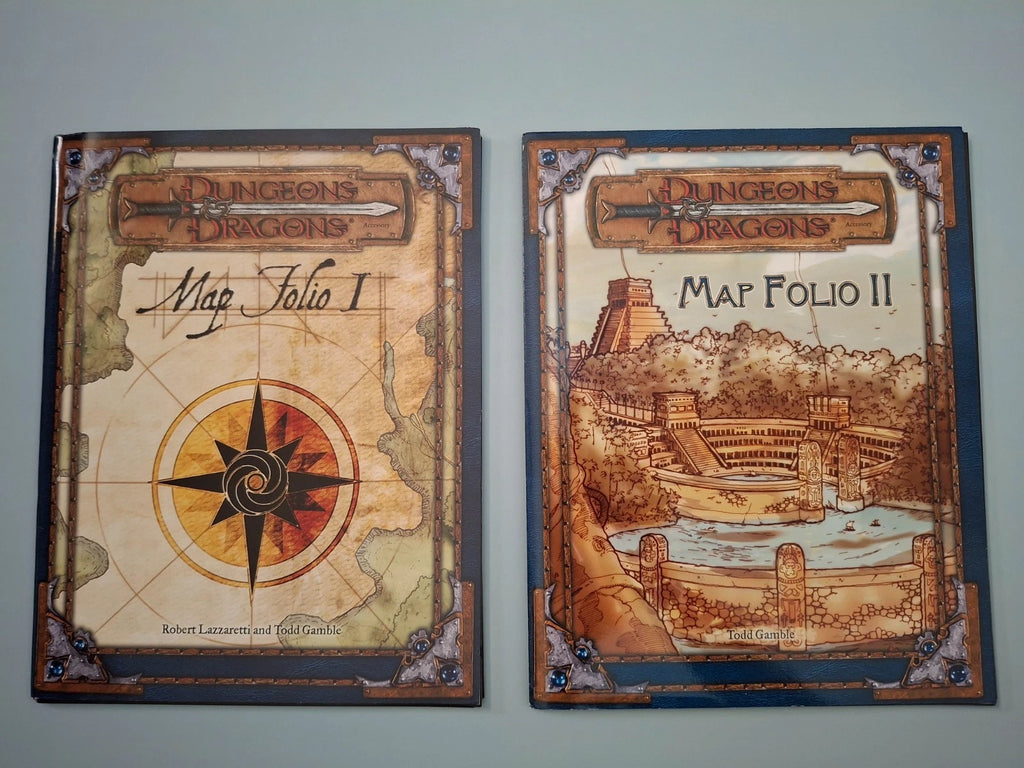 Dungeons & Dragons Map Folio I & II Complete Set (3.5e) – All 32 Maps Included