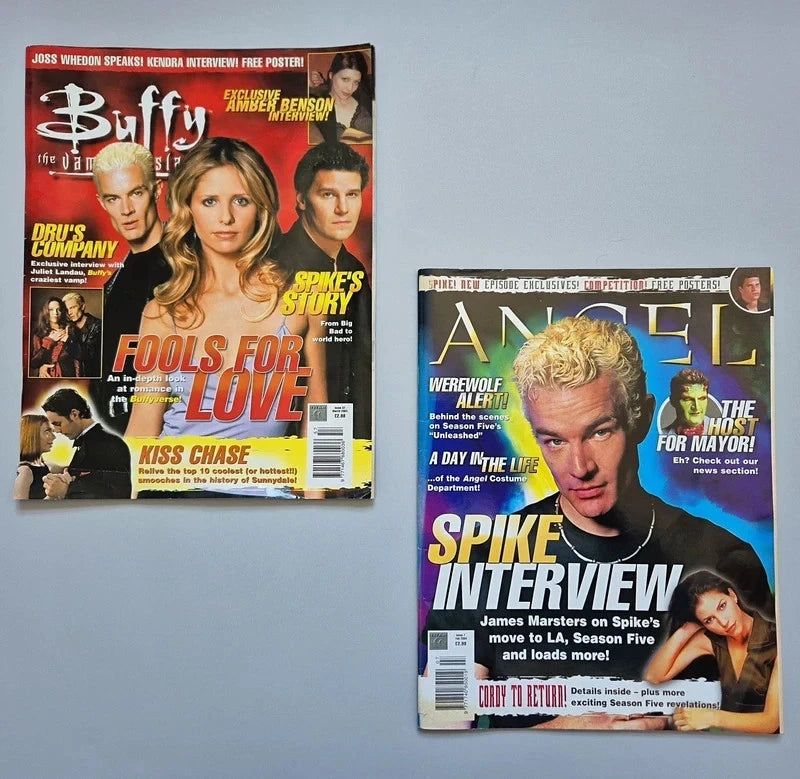 Buffy #57 & Angel #7 Rare Complete Magazine Set – Valentine Specials Part 1 & 2 + Posters