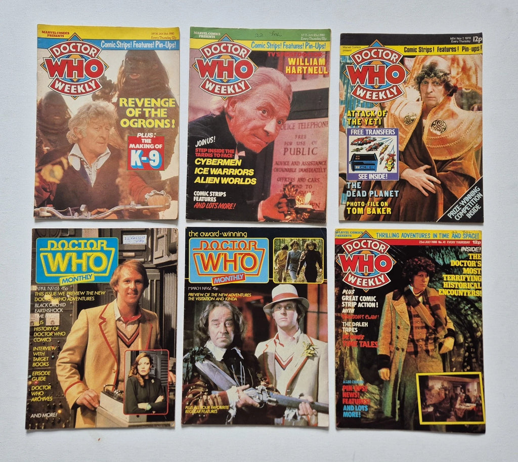 30 x Vintage Doctor Who Magazine Job Lot (1980-1995) - Classic Era Archive Collection